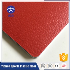 PVC运动地板-红色水晶石 YC-S002 PVC运动地板