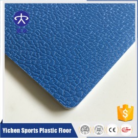 PVC运动地板-奥运蓝小石纹 YC-X006 PVC运动地板