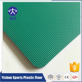 PVC运动地板-绿色网格纹 YC-B007 PVC运动地板