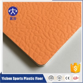 PVC运动地板-橘色宝石纹 YC-B004 PVC运动地板