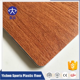 PVC运动地板-橡木纹棕色 YC-M009 PVC运动地板