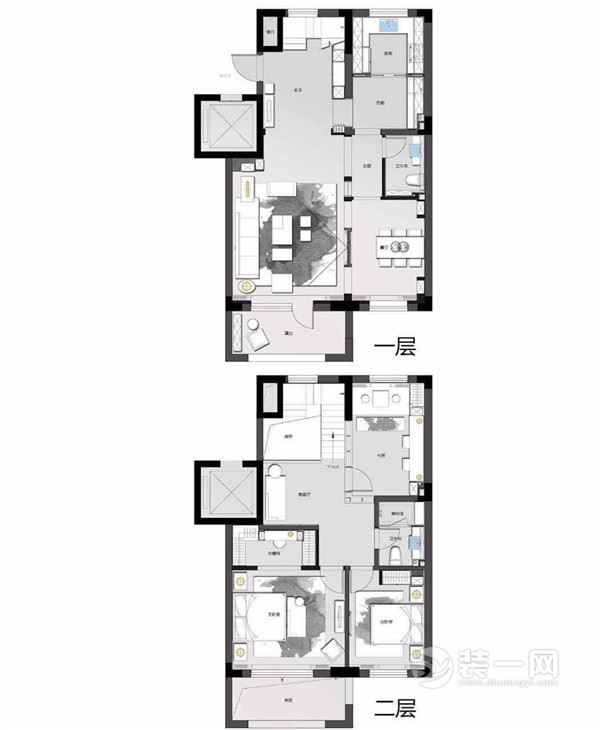 240平新中式 工程造价42.2万打造沉稳四居室